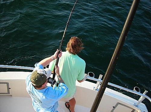 Bull Shark Fishing in Orange Beach Alabama with Team Chuck Hutton Chevrolet.