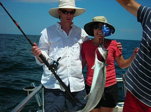 Orange Beach King Mackerel Fishing and Hook a Shark on Light Tackle