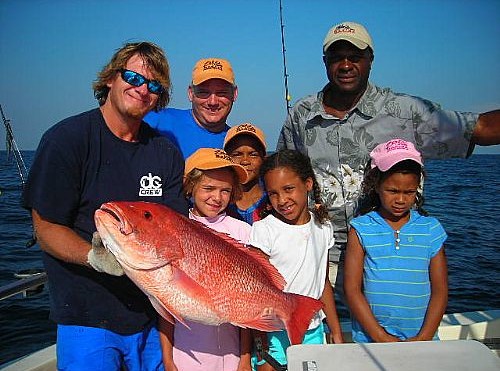 Kids Red Snapper Deep Sea Family Fishing in Orange Beach