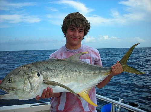 Alabama Yellowfin Jack Crevalle Caught While Reef Fishing For Red Snapper