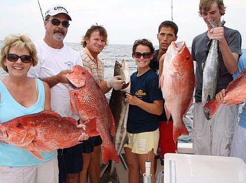 Light Tackle Fishing Yields Big Red Snapper and Cobia