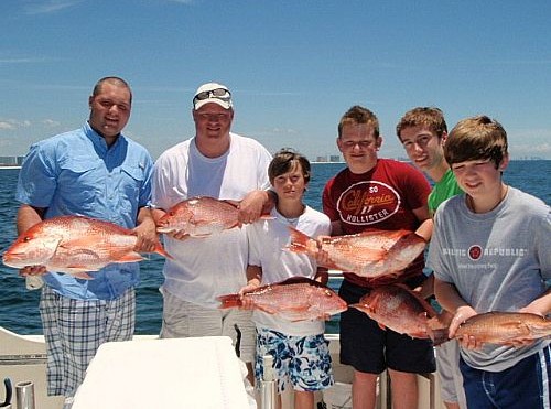 Don Raborn Family Fishing in Orange Beach