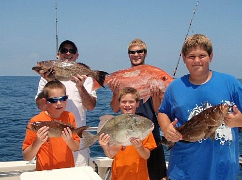 Jim Hogan Family Fishing in Orange Beach