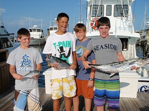 Bell Family trolling fishing trip for King Mackerel