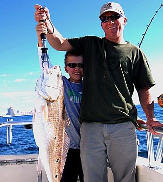 Orange Beach Winter Redfish Fishing on Light Tackle