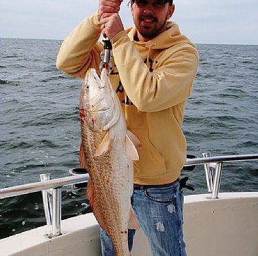 Bull Redfishing after a rain in Orange Beach