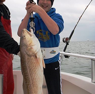 Gulf Shores Bull Redfish Fishing with Shlimovitz family