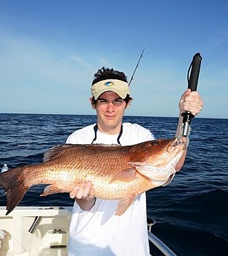 Spring Fishing Yields Big Black Snapper on Six Hour Charter in Orange Beach