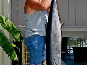 Monster Wahoo Fish Caught by Charter Boat In Orange Beach
