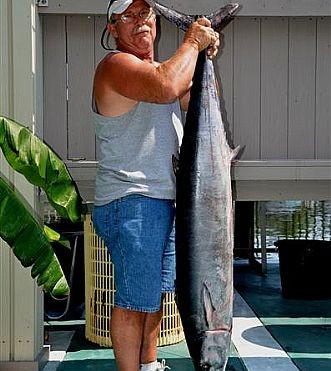 Monster Wahoo Fish Caught by Charter Boat In Orange Beach