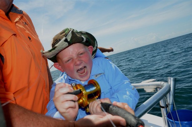 fishing with kids is fun