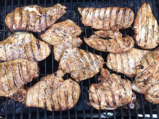 grilled chicken breast using heifer dust seasoning