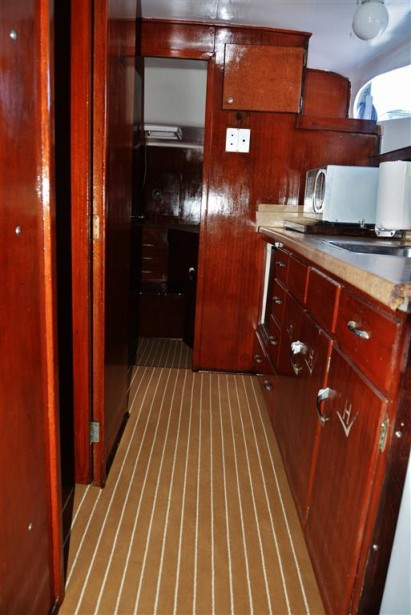 kitchen of charter boat