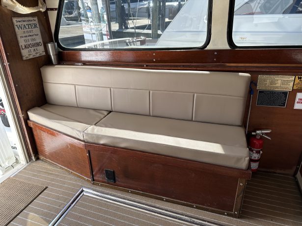 charter boat interior seating